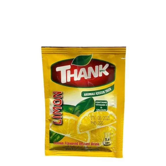 THANK LİMONLU TOZ İÇECEK 12GR 1*24