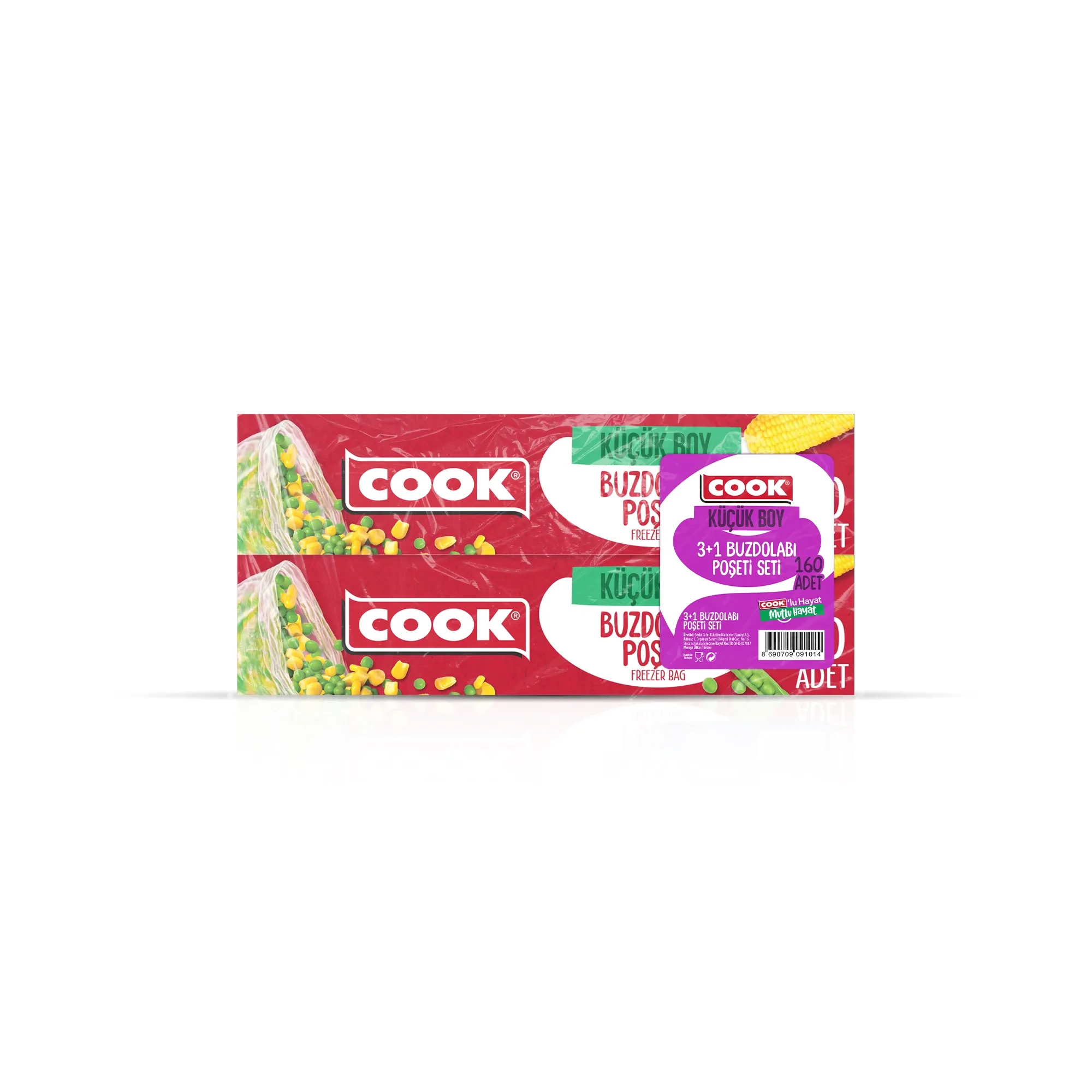 COOK BUZ DOLABI POŞETİ KÜÇÜK 4LÜ 160LI 1*15