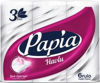 PAPİA HAVLU 6LI 1*4