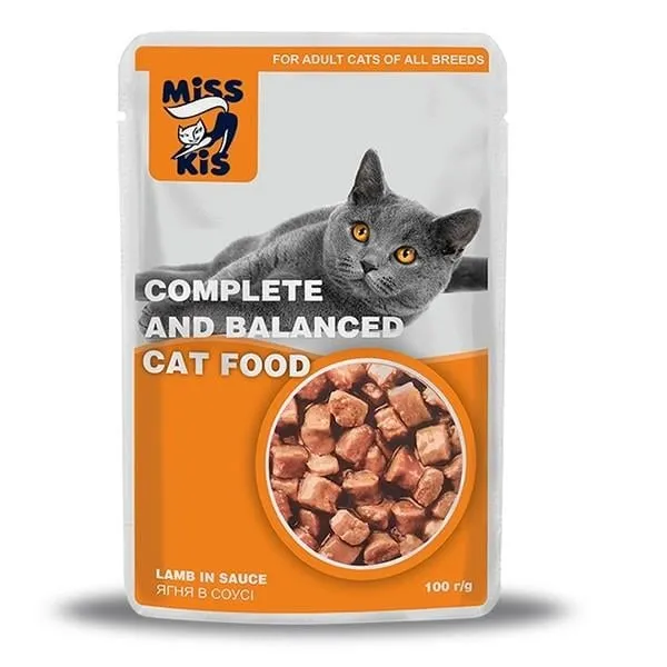 MİSS KİS KEDİ MAMASI KUZU 100GR 1*24