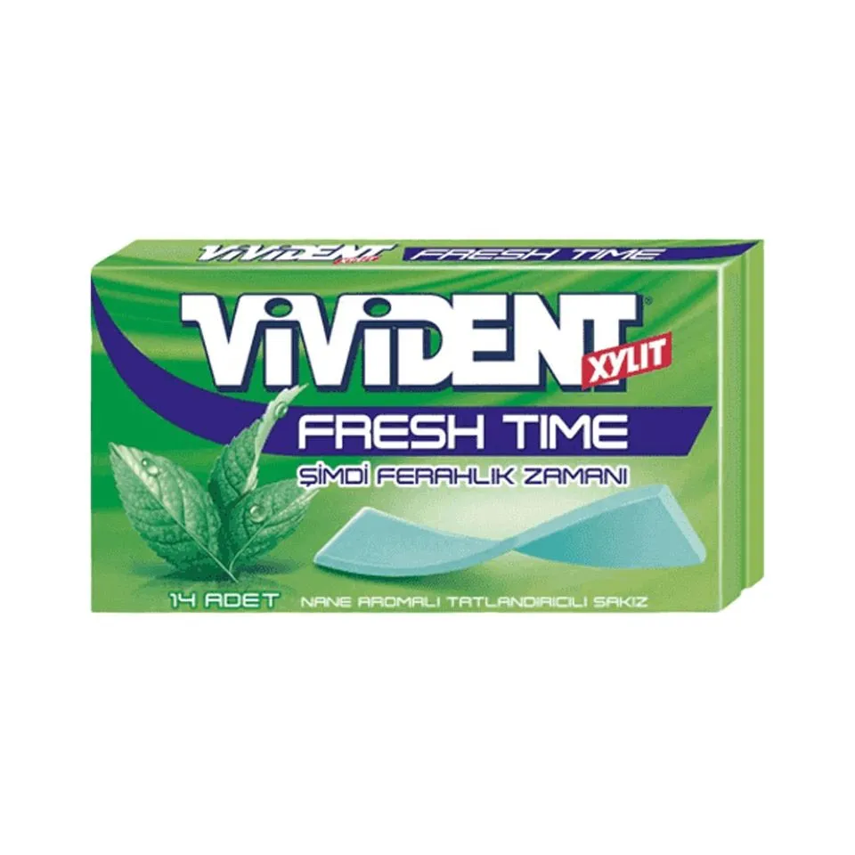 VİVİDENT XYLT FRESH TİME NANELİ ŞERİT SAKIZ 1*18