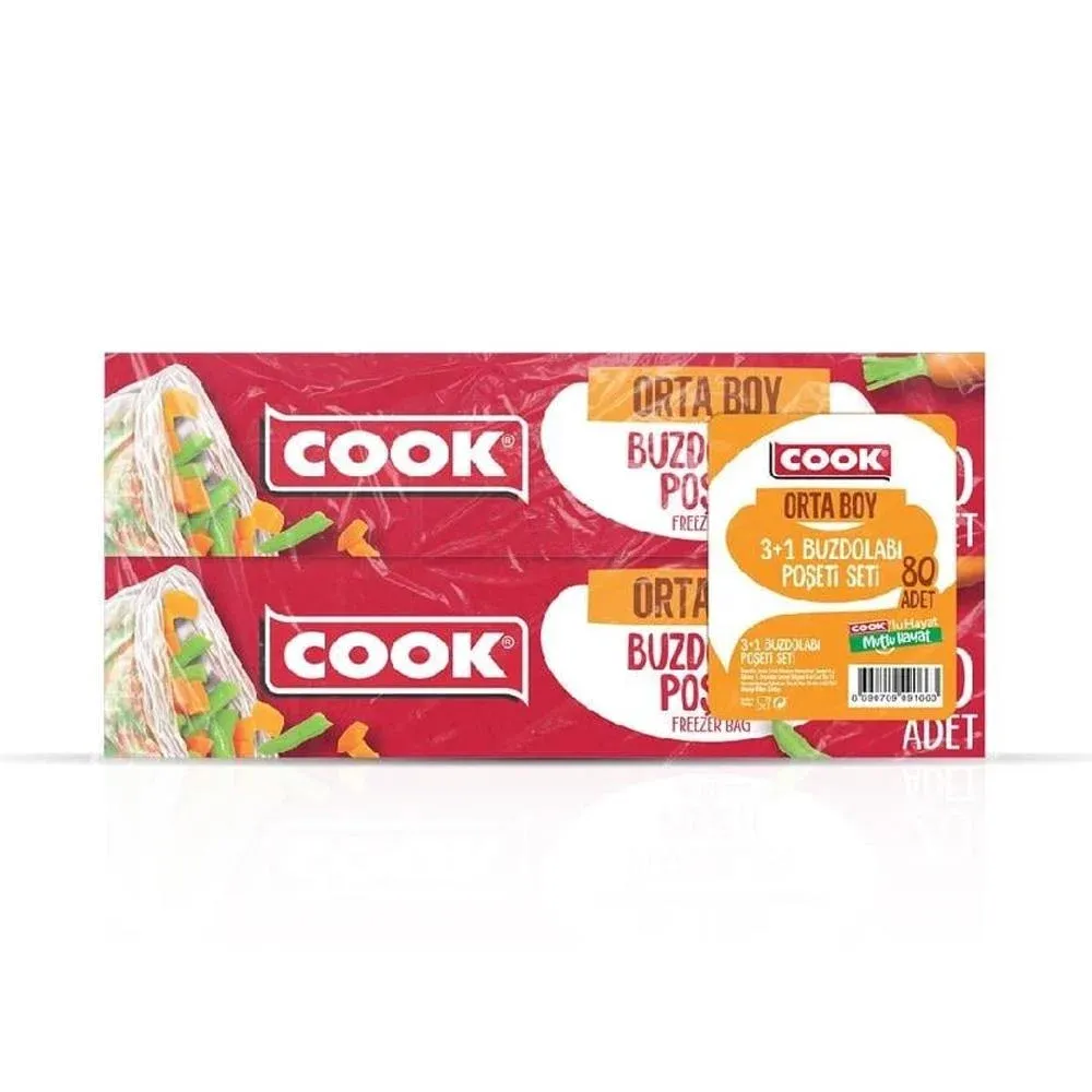COOK BUZ DOLABI POŞETİ ORTA 4LÜ 1*24