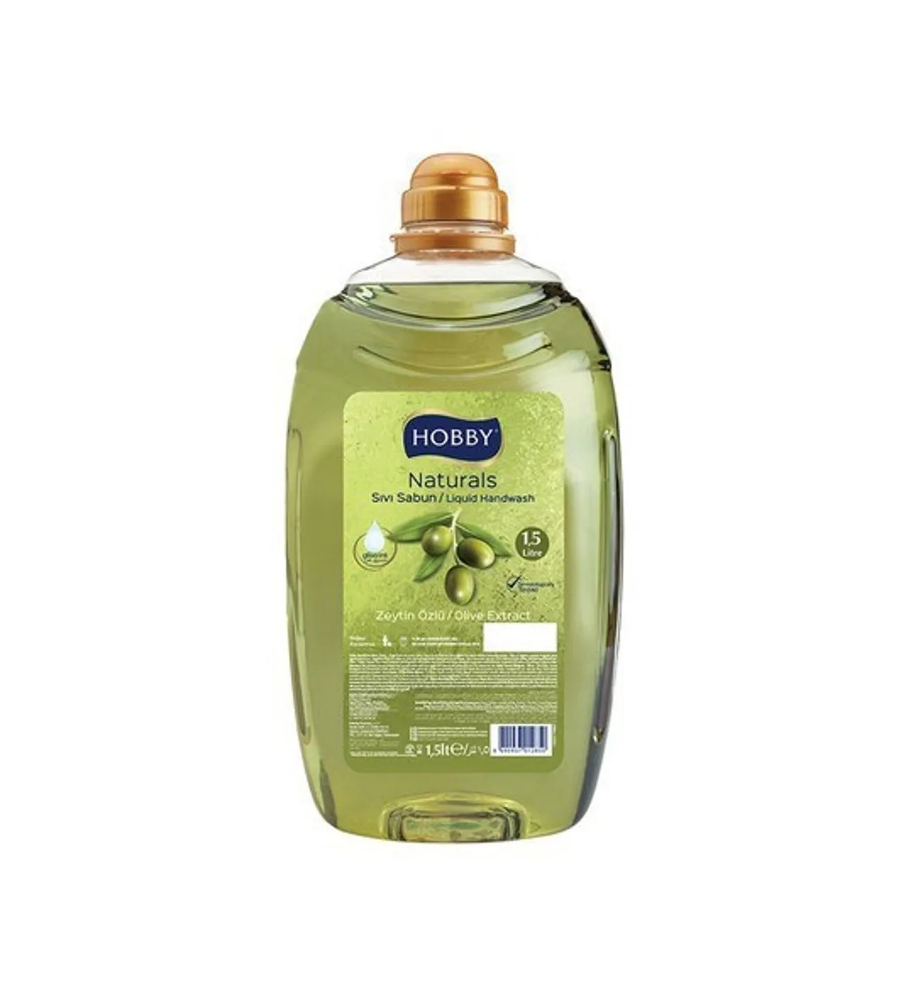 HOBBY SIVI SABUN ZEYTİN 1,5LT 1*8