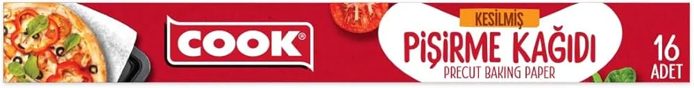 COOK PİŞİRME KAĞIDI KESİLMİŞ 16 YAPRAK 1*24