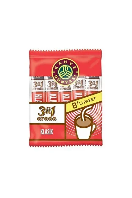 KAHVE DÜNYASI 3İN1 8Lİ 1*24