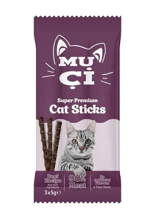MUCI ÖDÜL ÇUBUĞU KEDİ 3LÜ 1*12