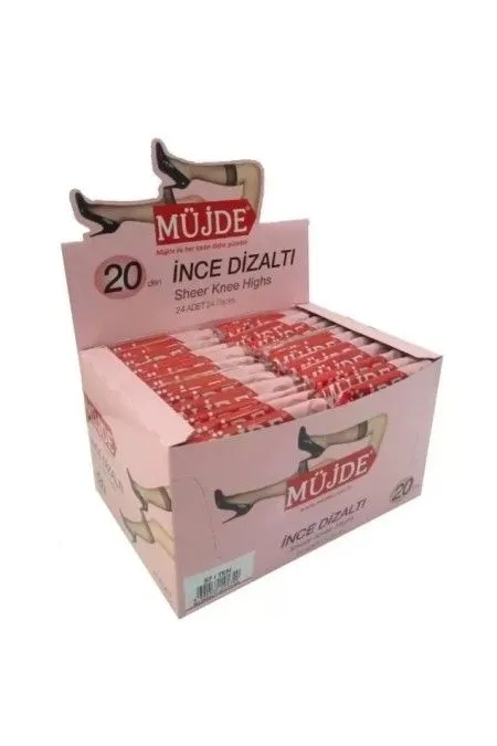 MÜJDE DİZALTI TEN ÇORAP (20) 1*12