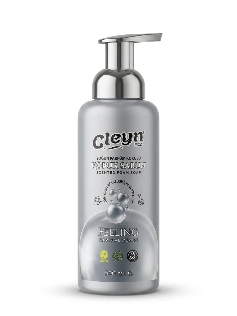 CLEYN KÖPÜK SABUN GÜMÜŞ 500ML 1*6