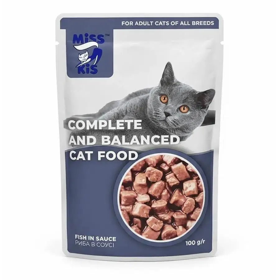 MİSS KİS KEDİ MAMASI BALIKLI 100GR 1*24