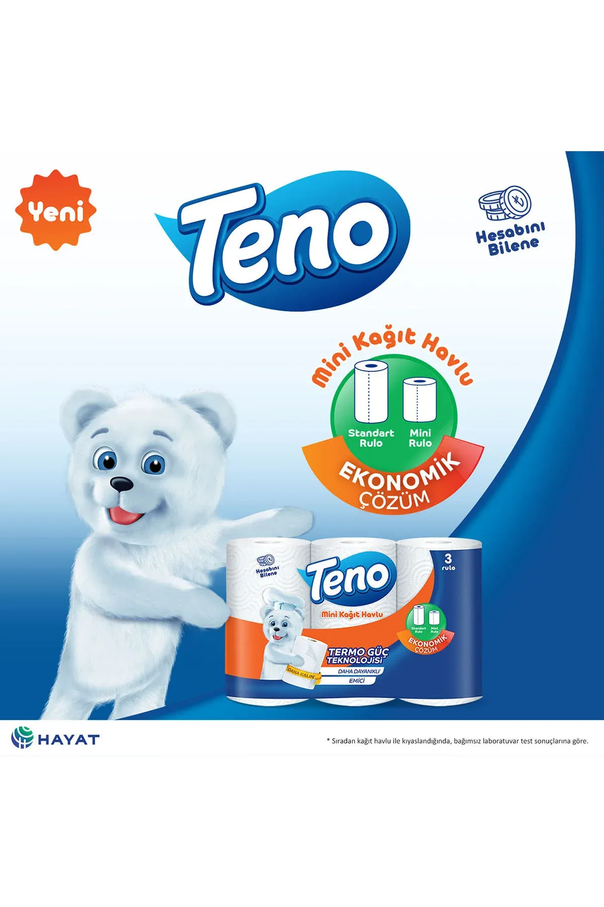 TENO HAVLU 3LÜ 1*8